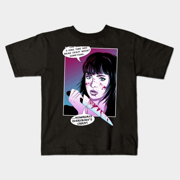 Pop Art Horror Show Kids T-Shirt by willblackb4